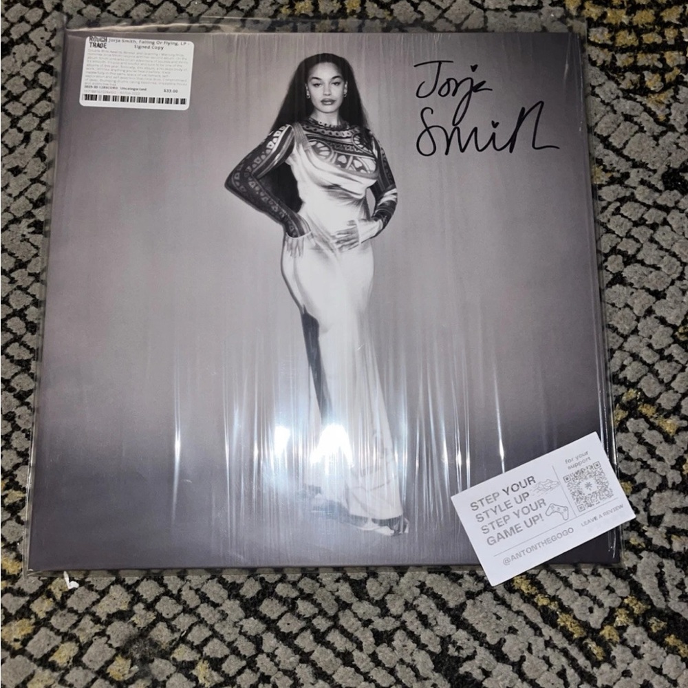 Jorja Smith Signed Falling or Flying 12" Autographed Vinyl Rare